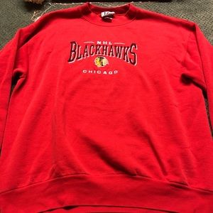 Old school blackhawks crew neck